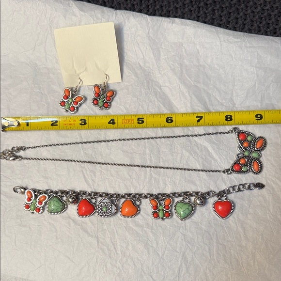 Brighton Silver Necklace, Bracelet & Earrings Set 290 - Picture 8 of 10